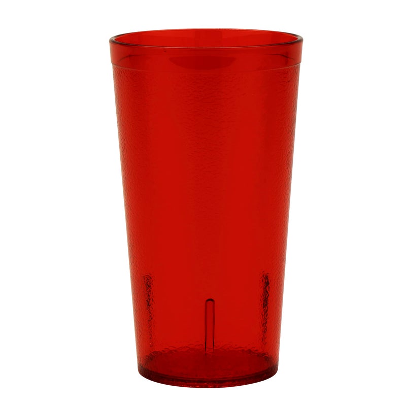 Get G.E.T. 6616-1-R-EC Heavy-Duty Plastic Restaurant Tumblers, 16 Ounce, Red (Set of 4) - Image 2